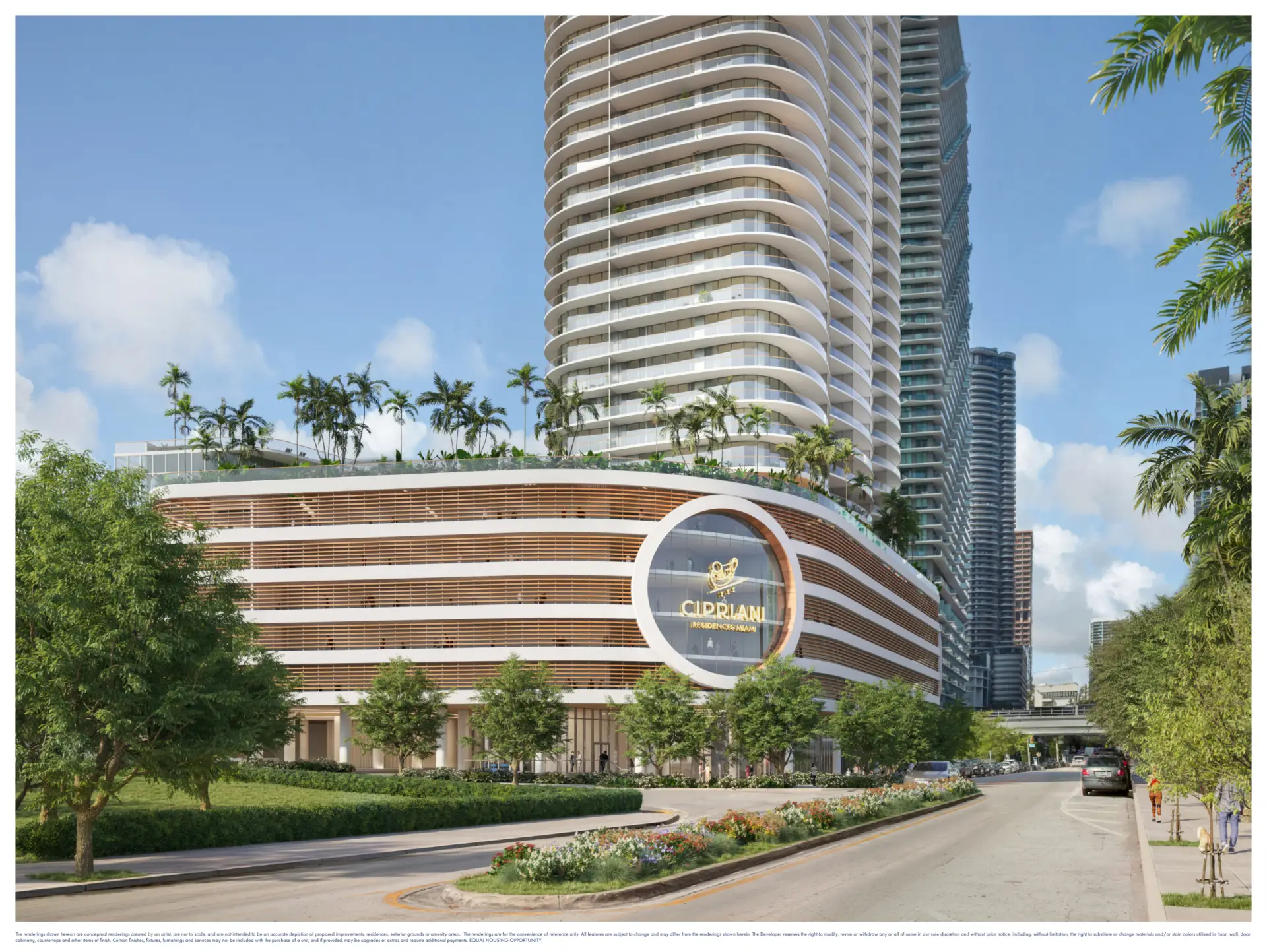Cipriani Residences Miami street-level exterior